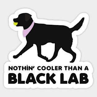 Black Lab Black Labrador Retrievers Pattern in PURPLE Sticker